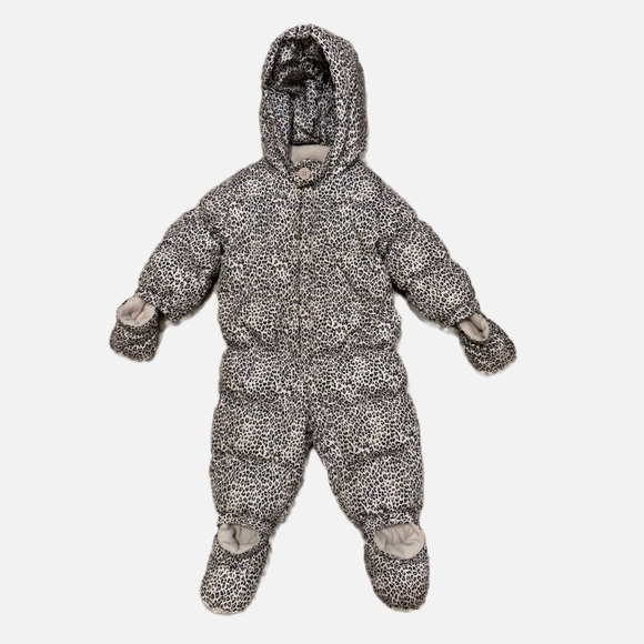 GAP Baby Girls Warmest Down Fill Puffer Snowsuit Size 6-12 Months - Picture 2 of 12